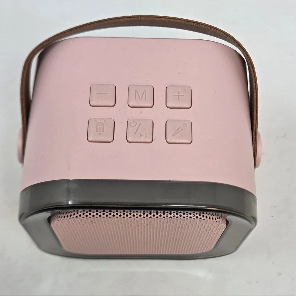 Pink Bluetooth Karaoke Speaker Only - Tested & Works